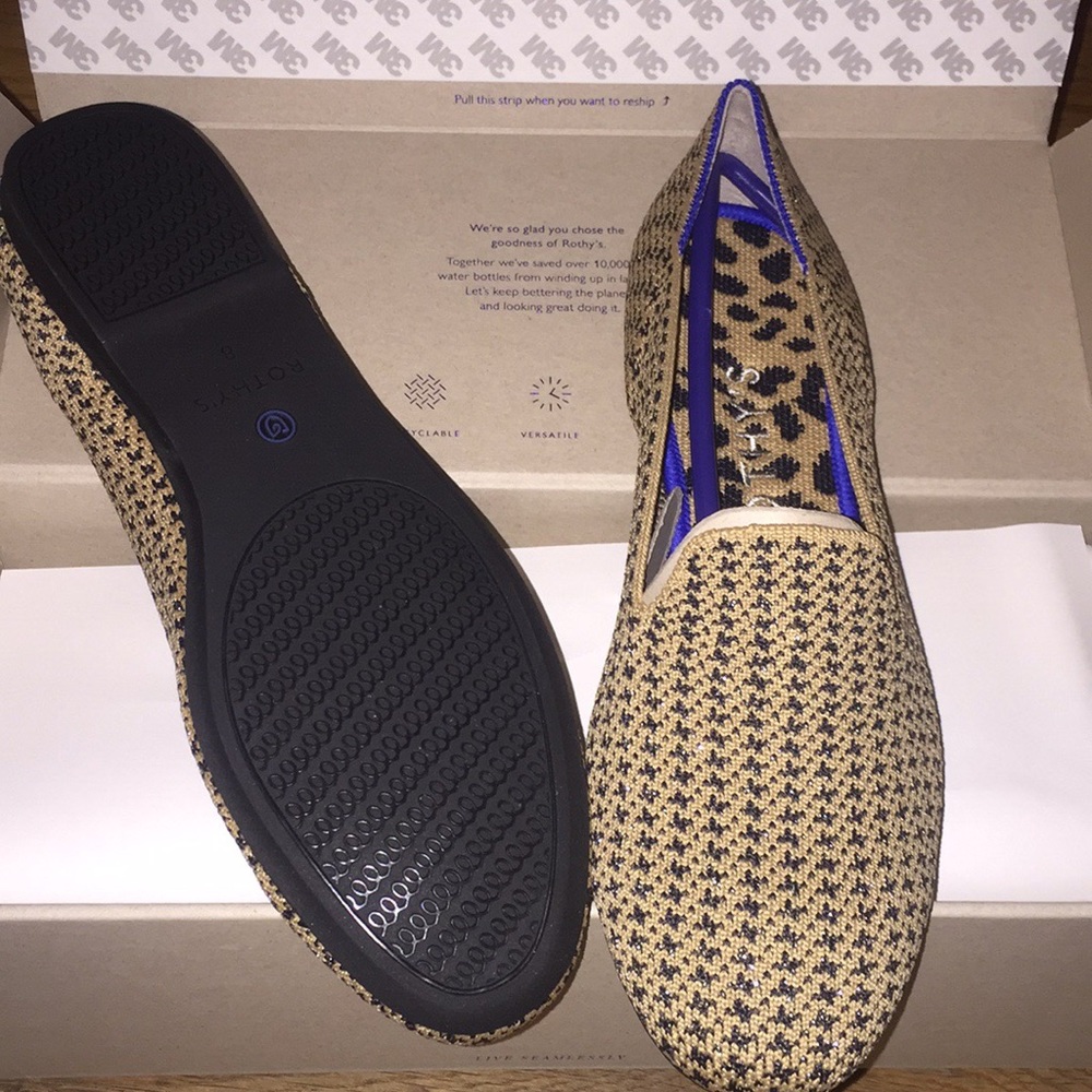 Rothys Gold Houndstooth